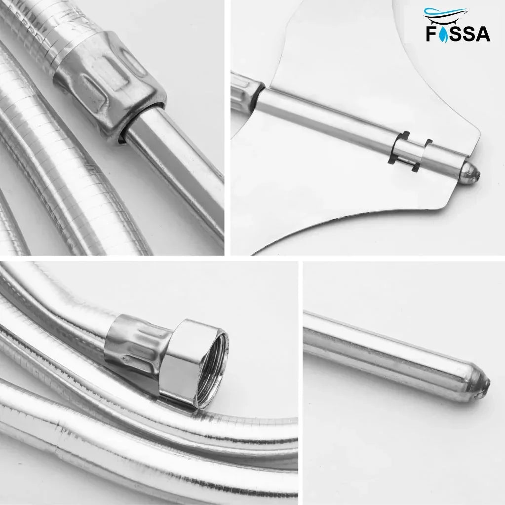 Straight Jet Spray with Heavy PVC Hose Pipe 1 Meter for Toilet-3