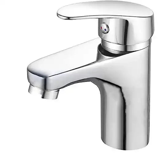 Wash Basin Mixer Tap Brass Silver-1
