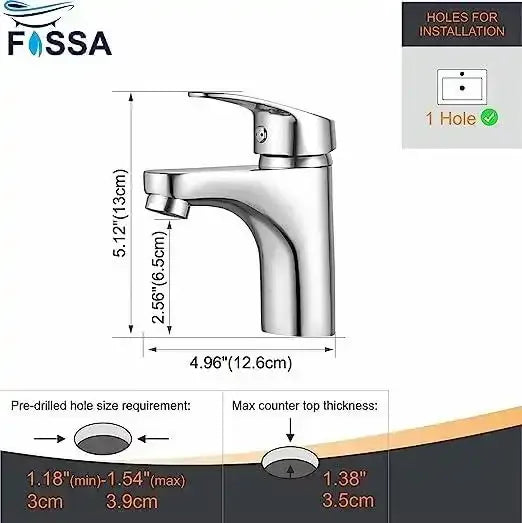 Wash Basin Mixer Tap Brass Silver-3